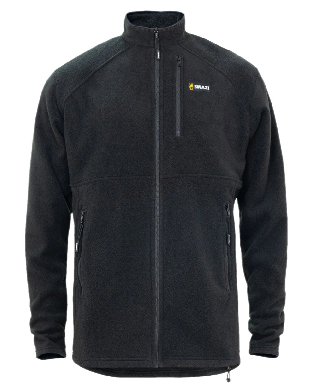 Black Coloured Swazi Muskox Jacket on white background 