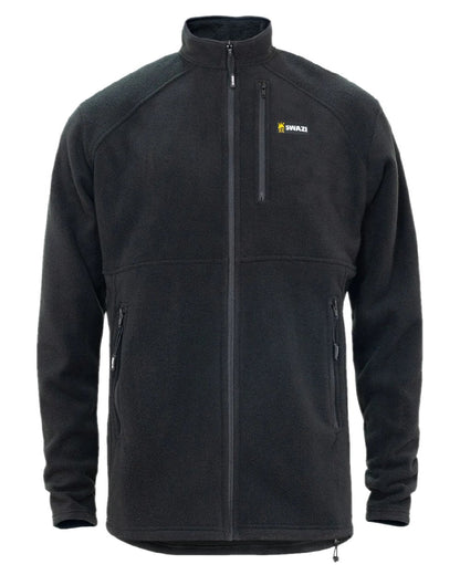 Black Coloured Swazi Muskox Jacket on white background 