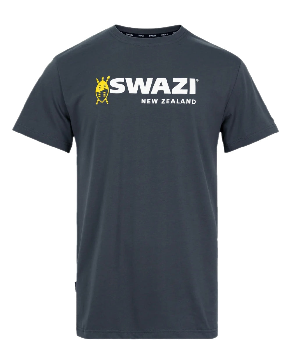 Granite Coloured Swazi Tee on white background 