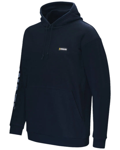Midnight Coloured Swazi The Clansman Hoodie on white background 
