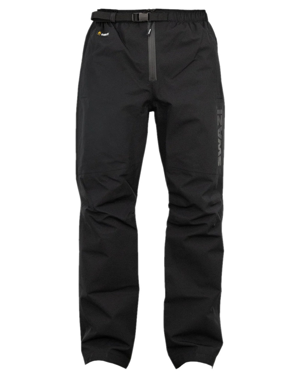 Black Coloured Swazi Torrent Overpants on white background 