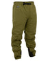 Tussock Green Coloured Swazi Whisper Overpants on white background 