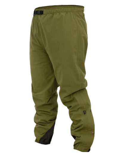 Tussock Green Coloured Swazi Whisper Overpants on white background 