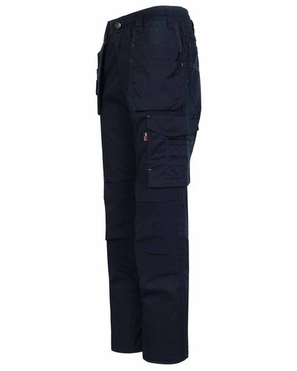 Navy coloured TuffStuff ProFlex Work Trousers on White background 