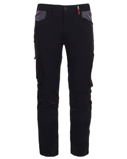 Black coloured TuffStuff Evo Flex Trousers on White background 