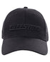 Black coloured TuffStuff Trucker Cap on white background 