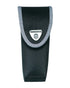 Black Coloured Victorinox Nylon Pouch with Belt Loop and Hook-and-Loop Fastener on white background 