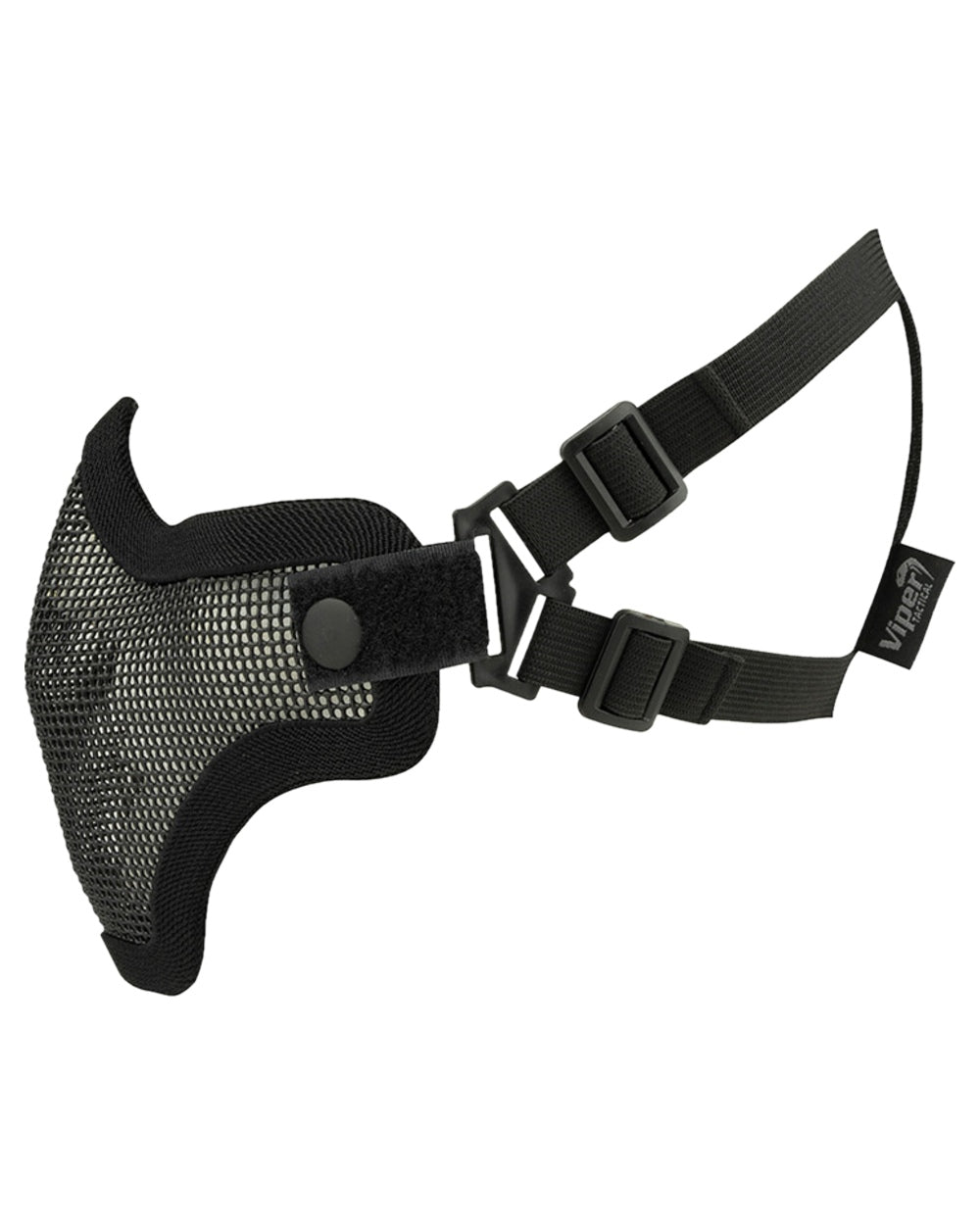 Black Coloured Viper Crossteel Face Mask on white background 