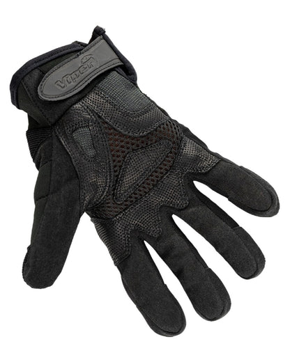 Black Coloured Viper Elite Gloves on white background 