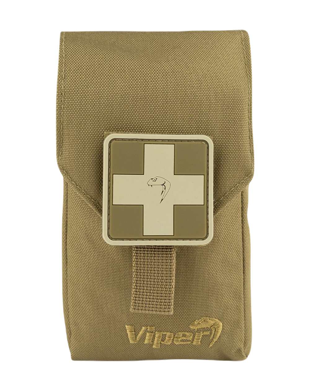 Coyote Coloured Viper First Aid Kit on white background 