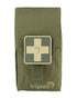 Green Coloured Viper First Aid Kit on white background 