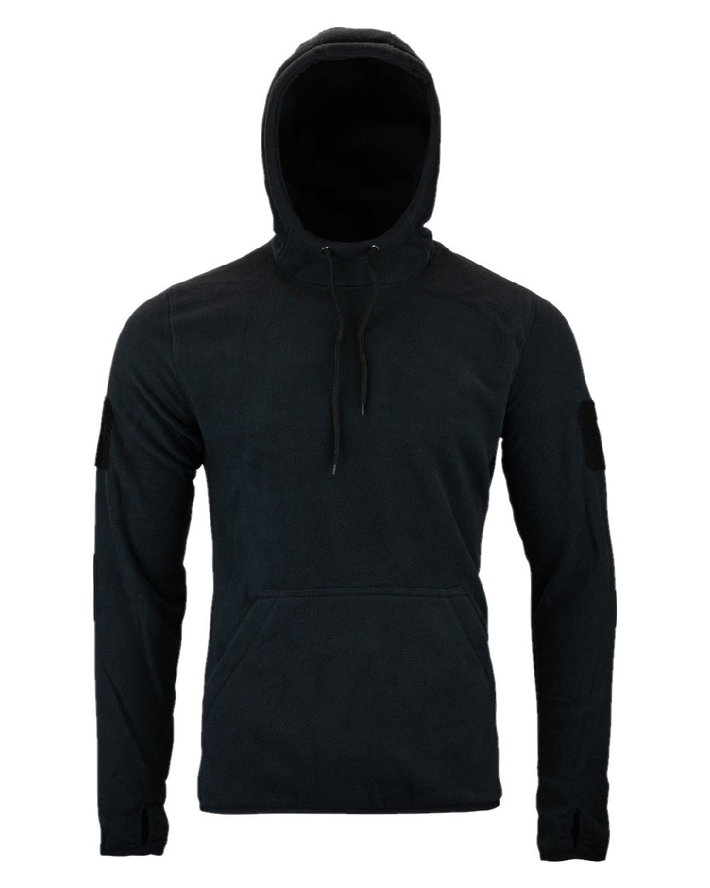 Black Coloured Viper Fleece Hoodie on white background 