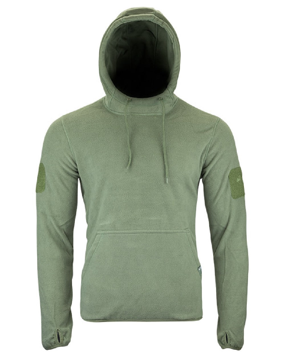 Green Coloured Viper Fleece Hoodie on white background 