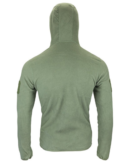 Green Coloured Viper Fleece Hoodie on white background 