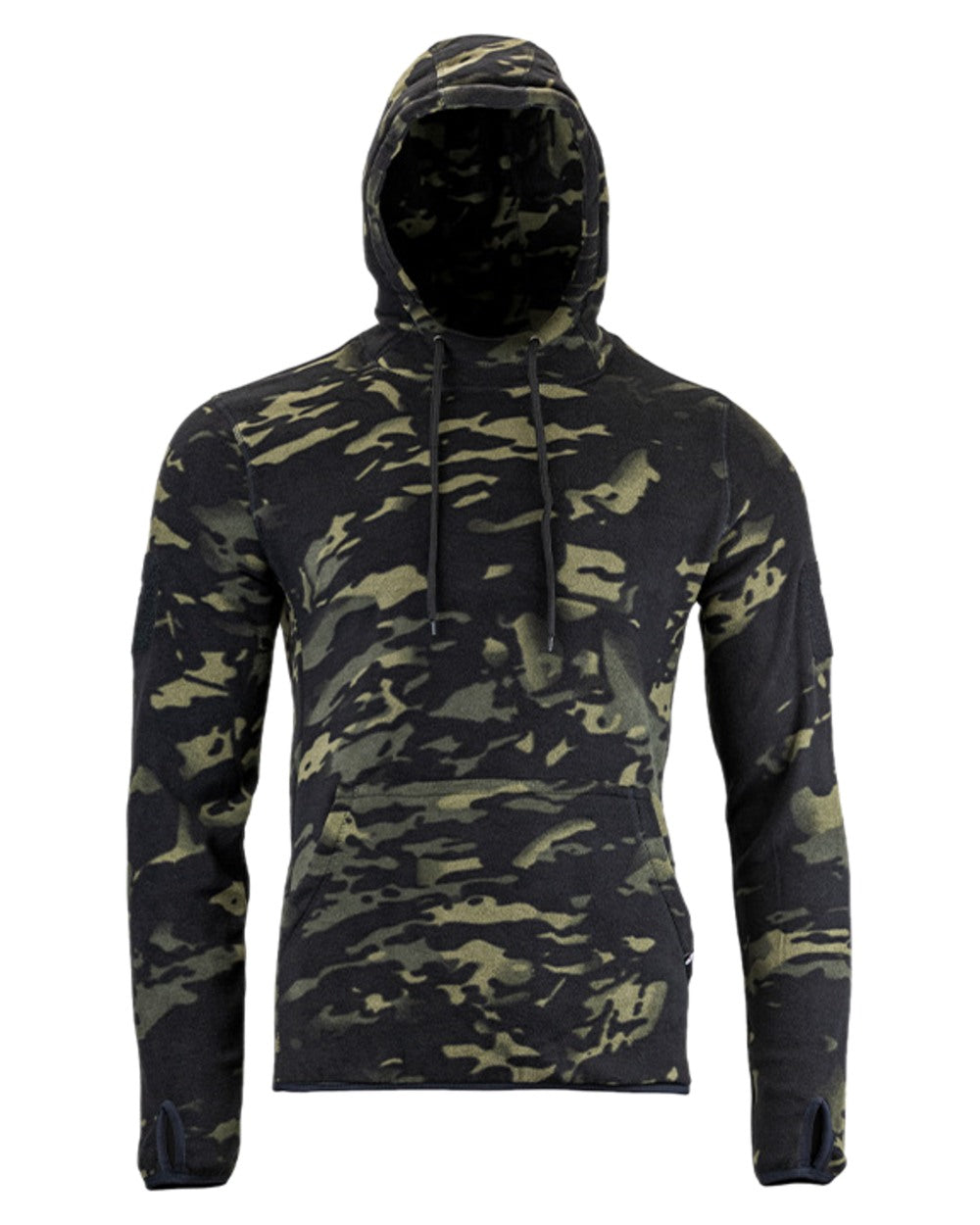 VCAM Black Coloured Viper Fleece Hoodie on white background 