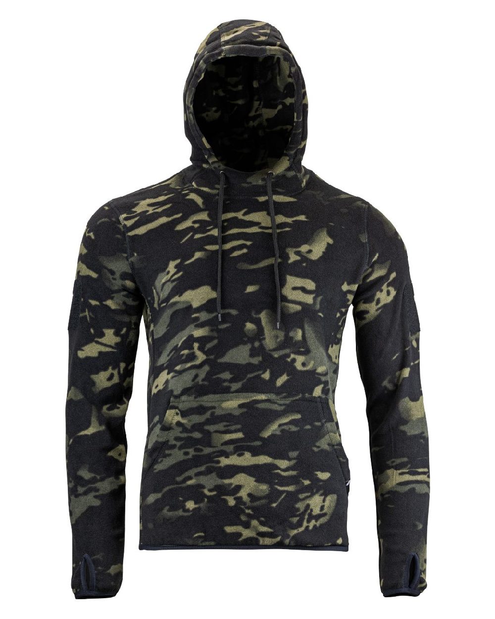 VCAM Black Coloured Viper Fleece Hoodie on white background 