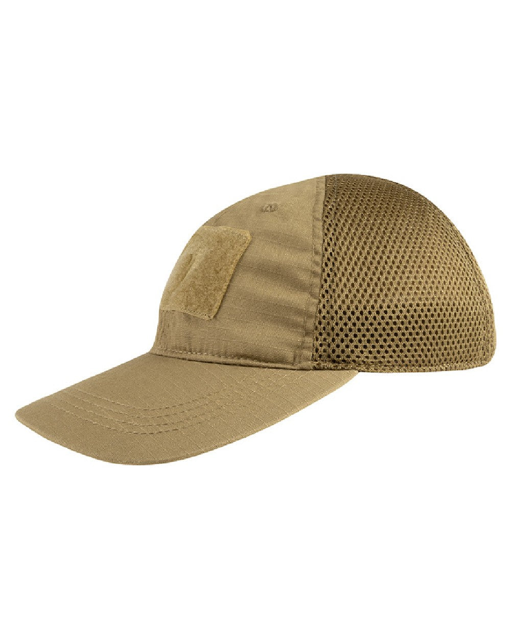 Coyote Coloured Viper Flexi-Fit Baseball Cap on white background 