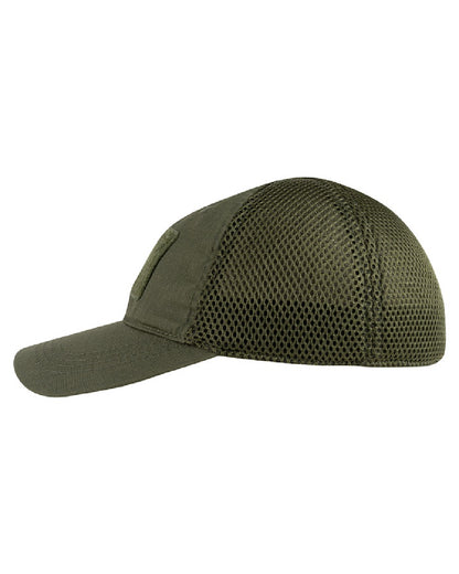 Green Coloured Viper Flexi-Fit Baseball Cap on white background 