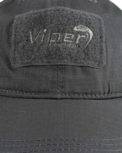 Titanium Coloured Viper Flexi-Fit Baseball Cap on white background 