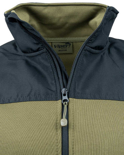 Green Coloured Viper Gen 2 Special Ops Fleece Jacket on white background 