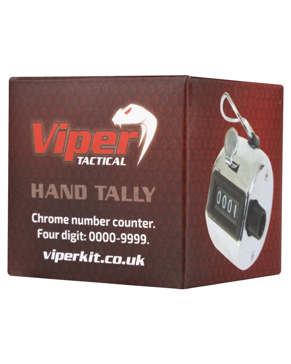 Chrome Coloured Viper Hand Tally on white background 