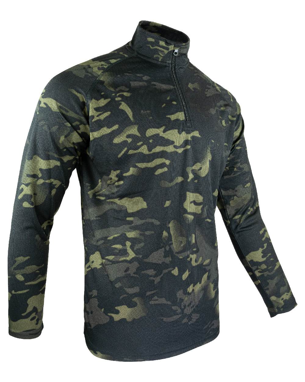 VCAM Black Coloured Viper Mesh-Tech Armour Top on white background 