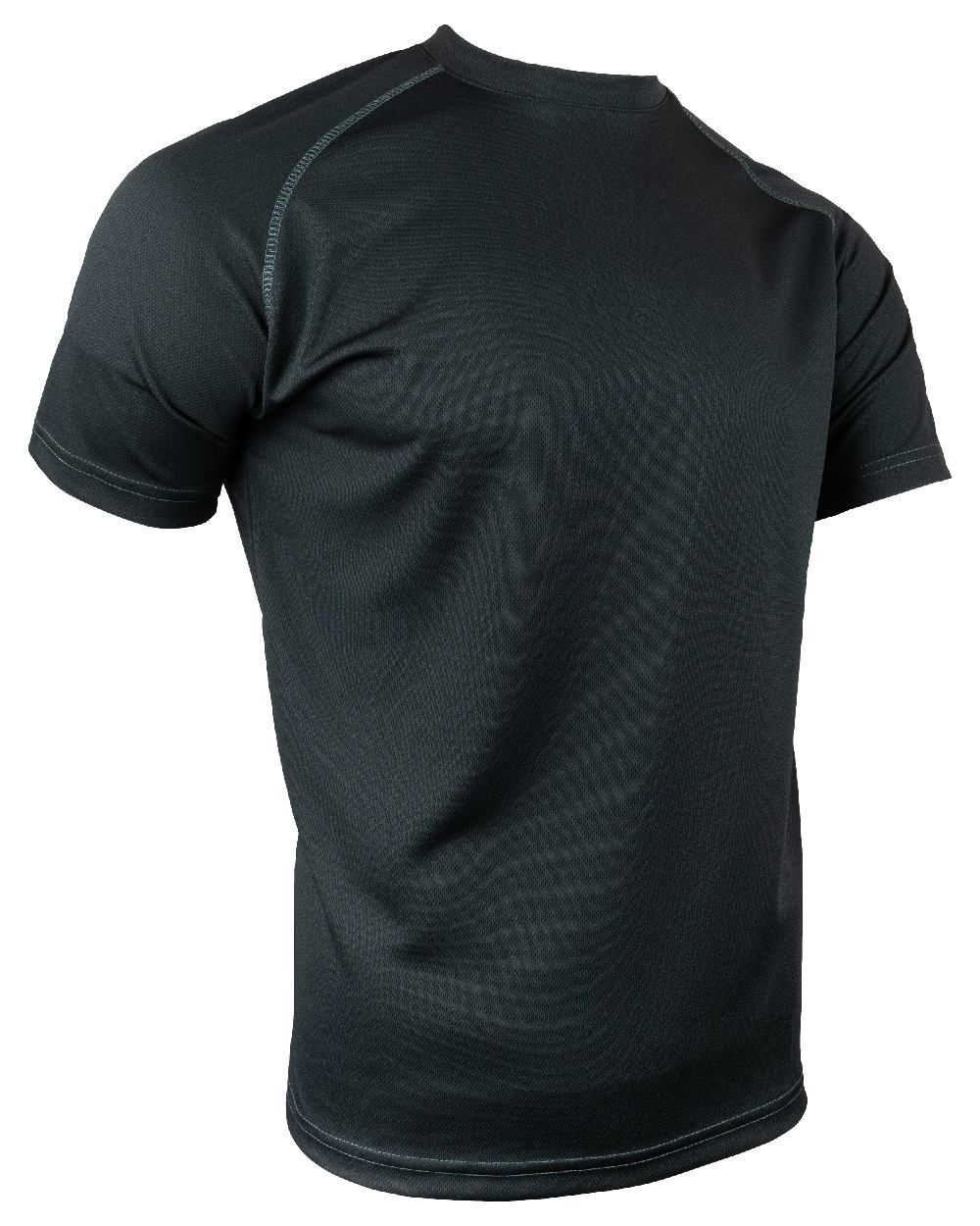 Black Coloured Viper Mesh-Tech T-Shirt on white background 