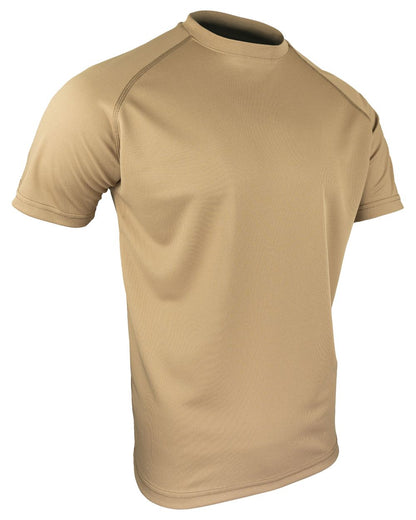 Coyote Coloured Viper Mesh-Tech T-Shirt on white background 