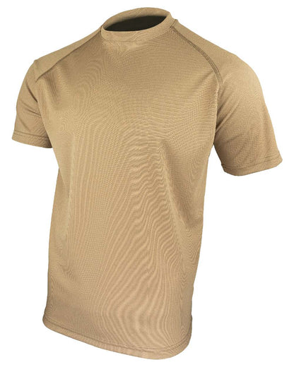 Coyote Coloured Viper Mesh-Tech T-Shirt on white background 