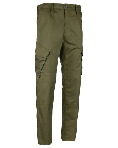 Green Coloured Viper PCS Trousers on white background 
