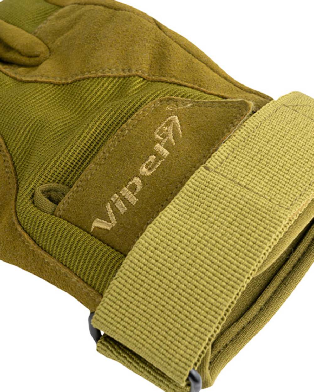 Green Coloured Viper Special Ops Gloves on white background 