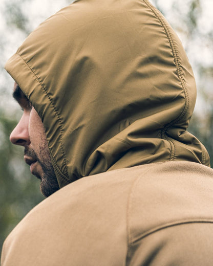 Coyote coloured Viper Storm Hoodie on blurry background 