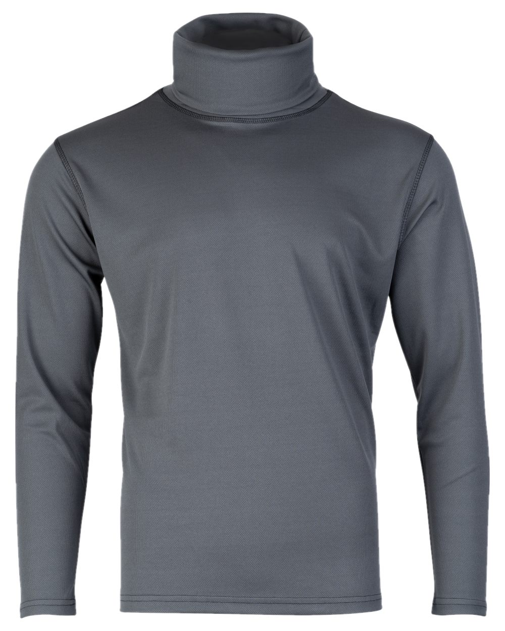 Titanium Coloured Viper Tactical Roll Neck Top on white background 