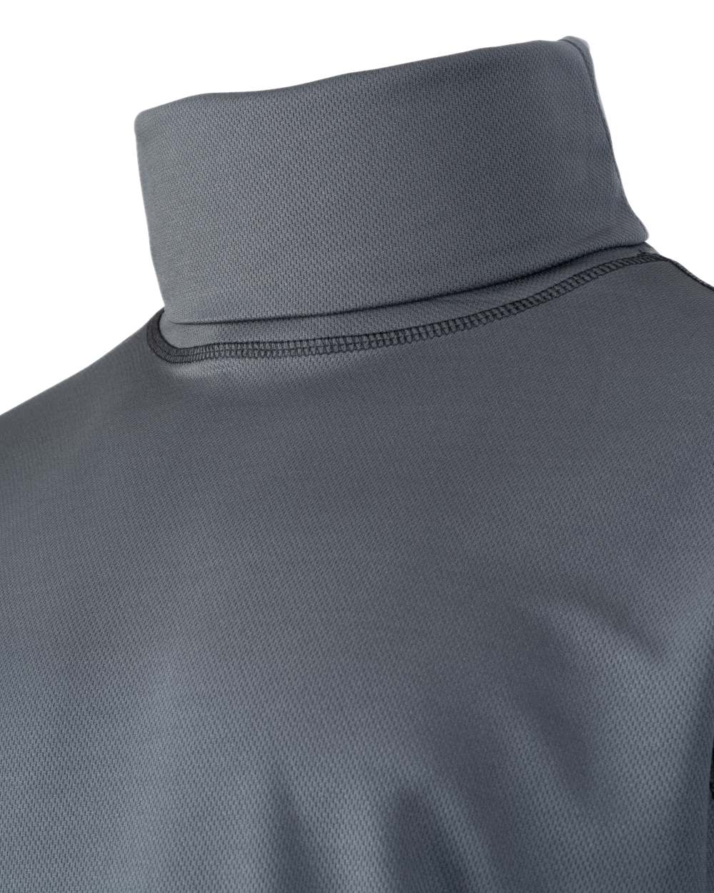 Titanium Coloured Viper Tactical Roll Neck Top on white background 