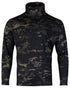 VCAM Black Coloured Viper Tactical Roll Neck Top on white background 