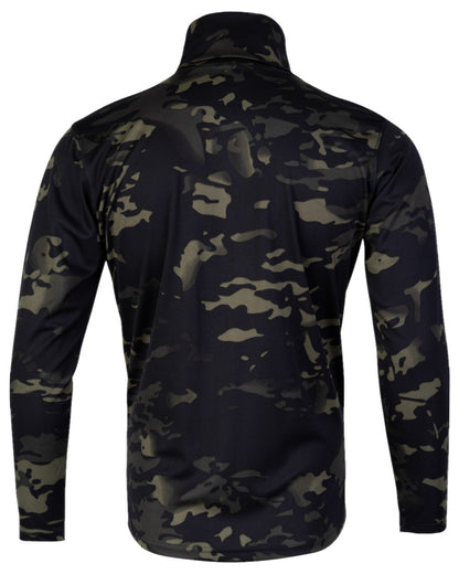 VCAM Black Coloured Viper Tactical Roll Neck Top on white background 