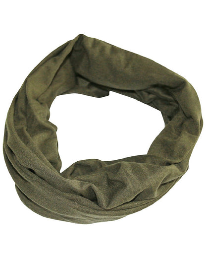 Green Coloured Viper Tactical Snood on white background 