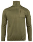 Green Coloured Viper Technical Mid Layer Fleece Top on white background 