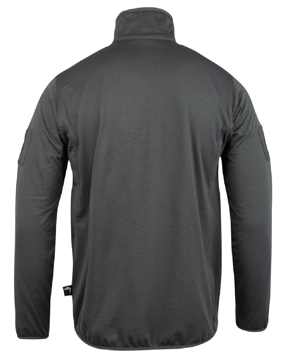 Titanium Coloured Viper Technical Mid Layer Fleece Top on white background 