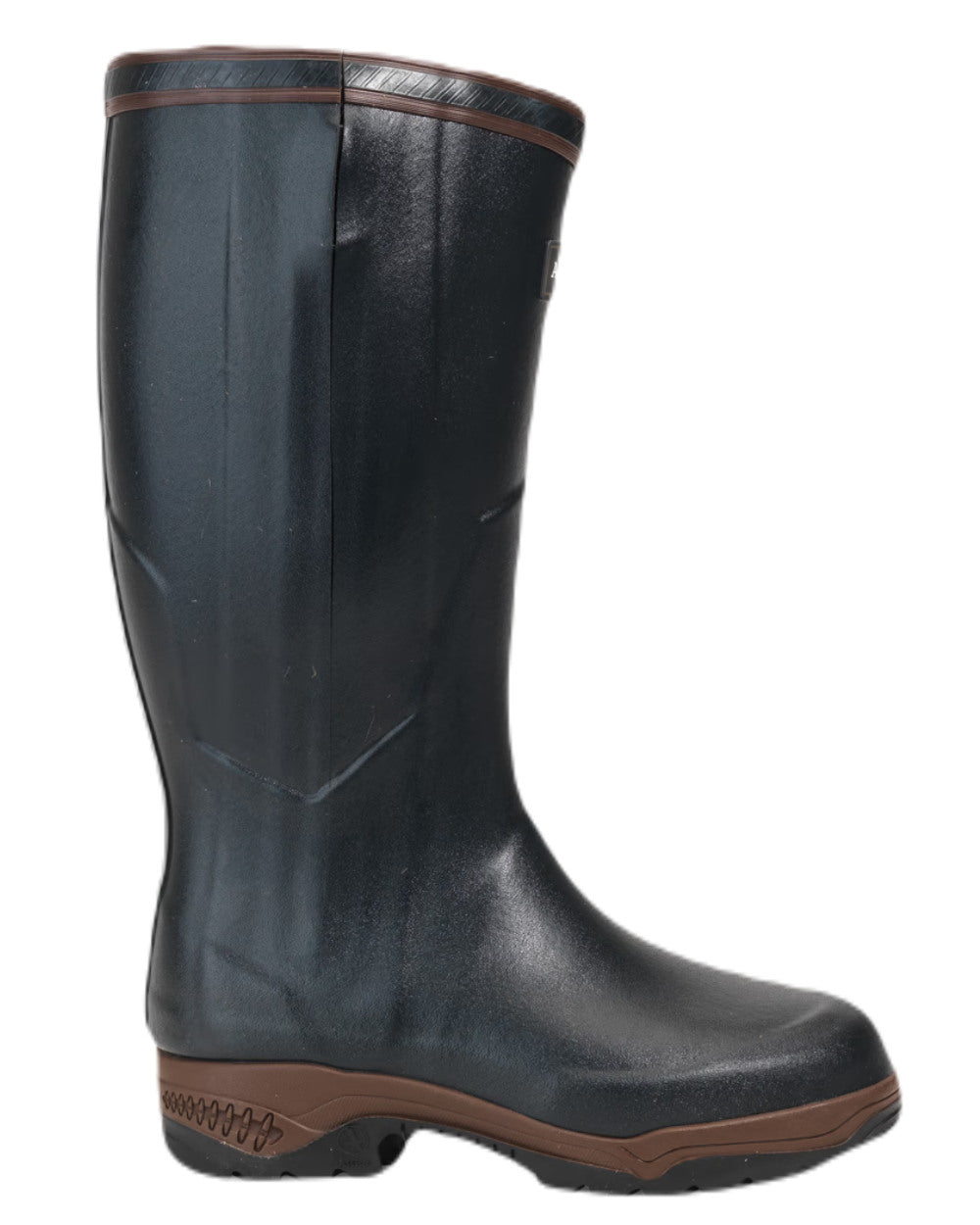 Bronze Coloured Aigle Parcours 2 ISO Open Wellingtons On A White Background