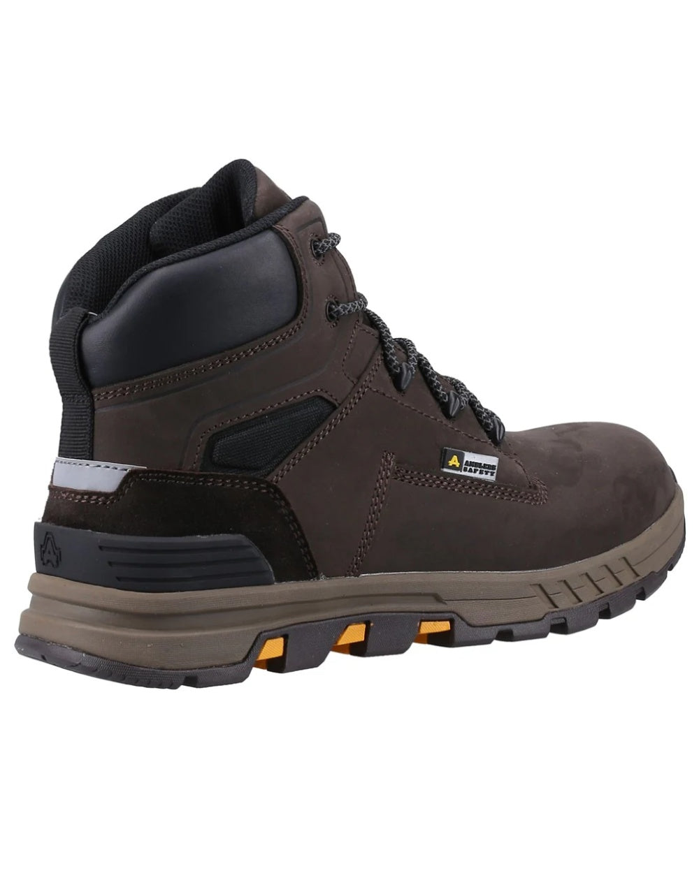 Brown coloured Amblers Safety Mens AS261 Safety Boots on a white background 