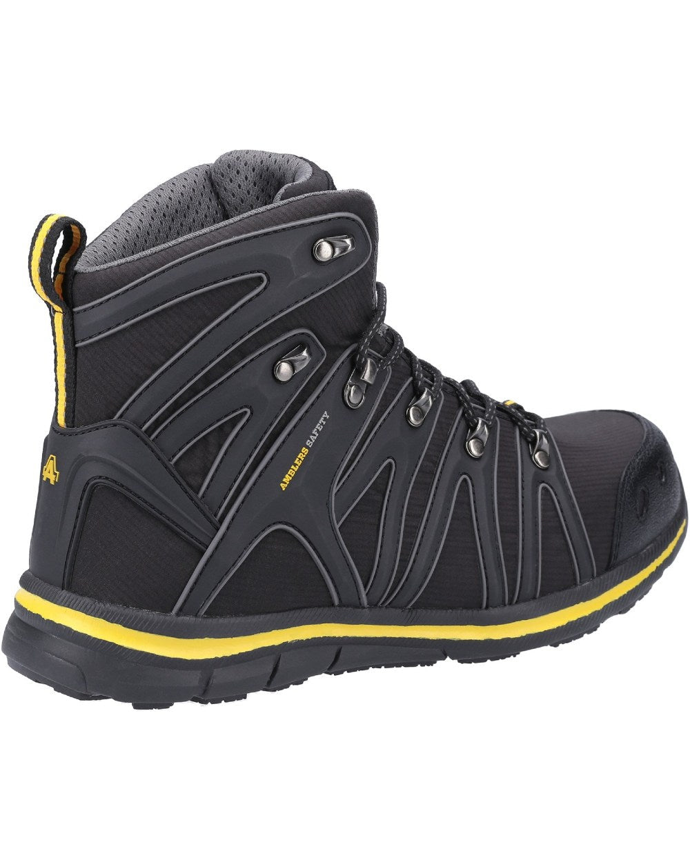 Black Coloured Amblers Safety AS254 Safety Boots on a white background 