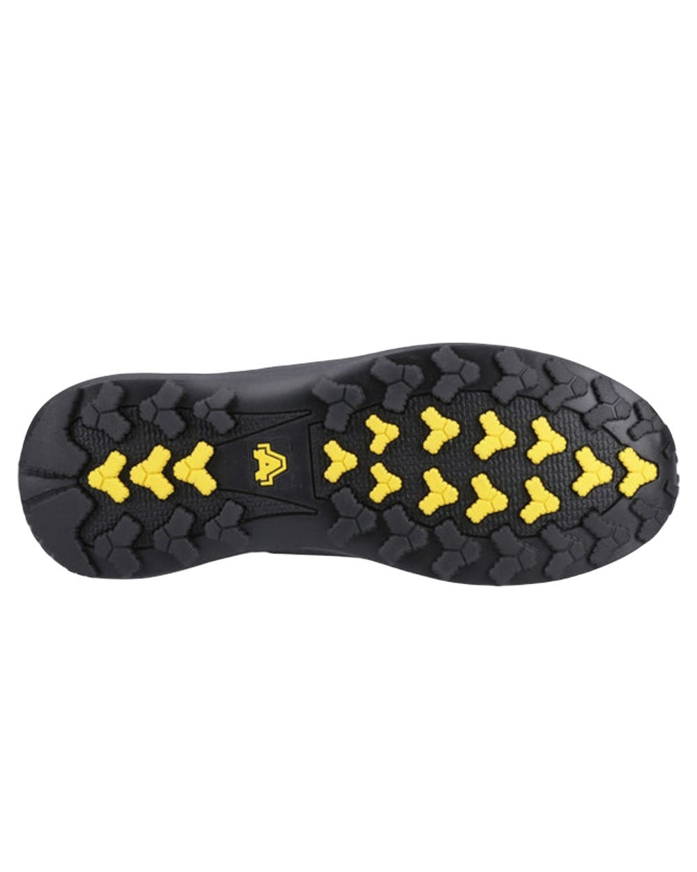 Black Coloured Amblers Safety AS322C Waterproof S7 SR Tarka Trainers on White Background
