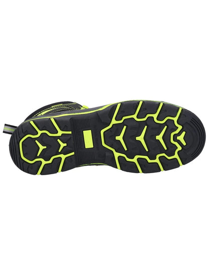 Yellow Coloured Amblers Safety AS972C Beacon Waterproof Safety Boots on a white background 