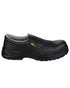 Black Coloured Amblers Safety FS661 Metal Free Lightweight safety Shoe on a white background 