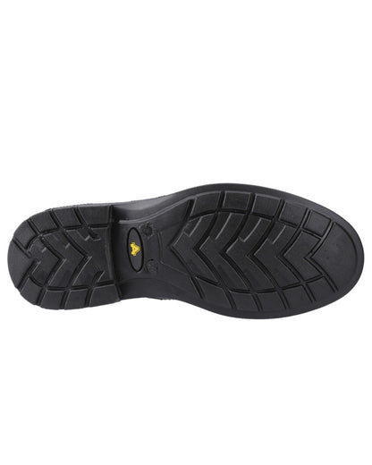 Black Coloured Amblers Safety Mens FS43 Safety Shoes Sole on a white background 