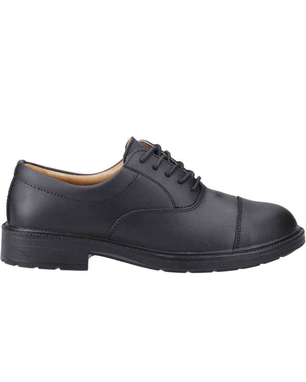 Black Coloured Amblers Safety Mens FS43 Safety Shoes on a white background