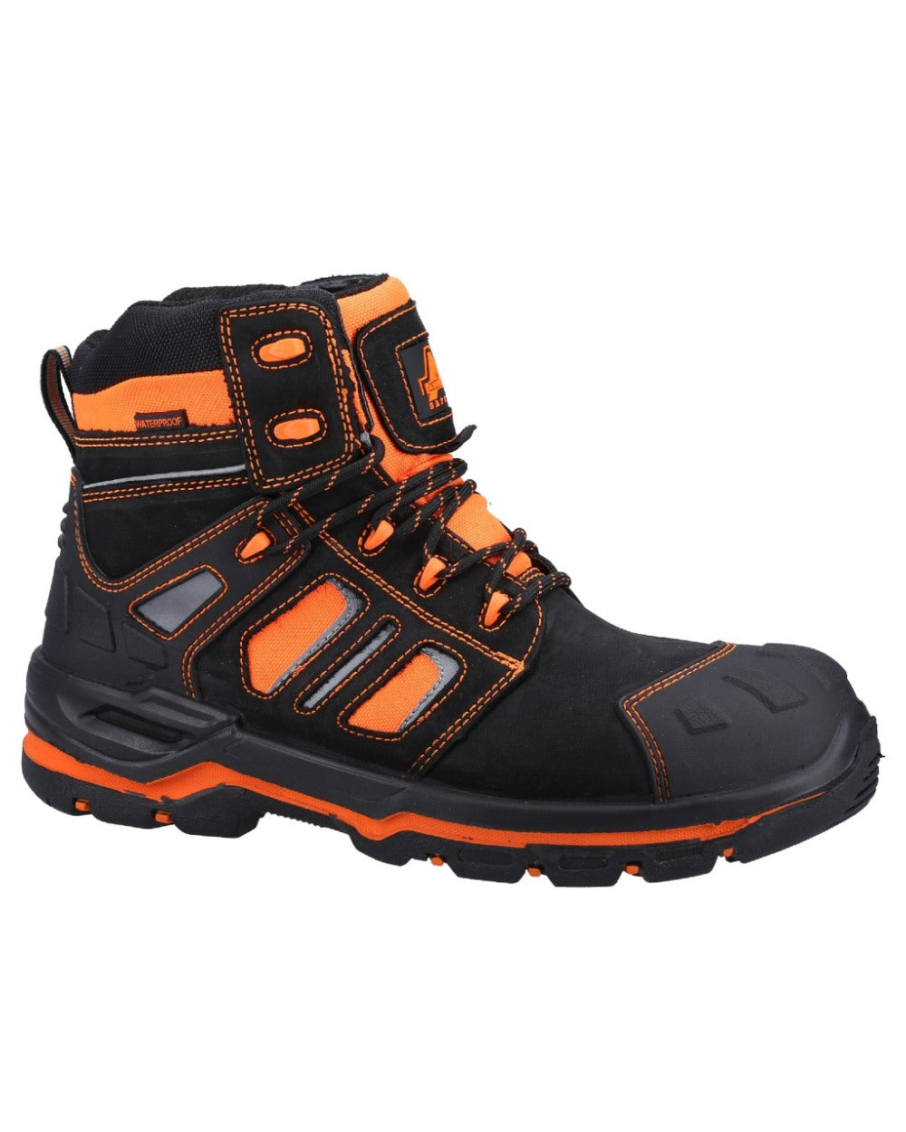 Orange Coloured Amblers Safety Mens AS971C Radiant Safety Boots on a white background