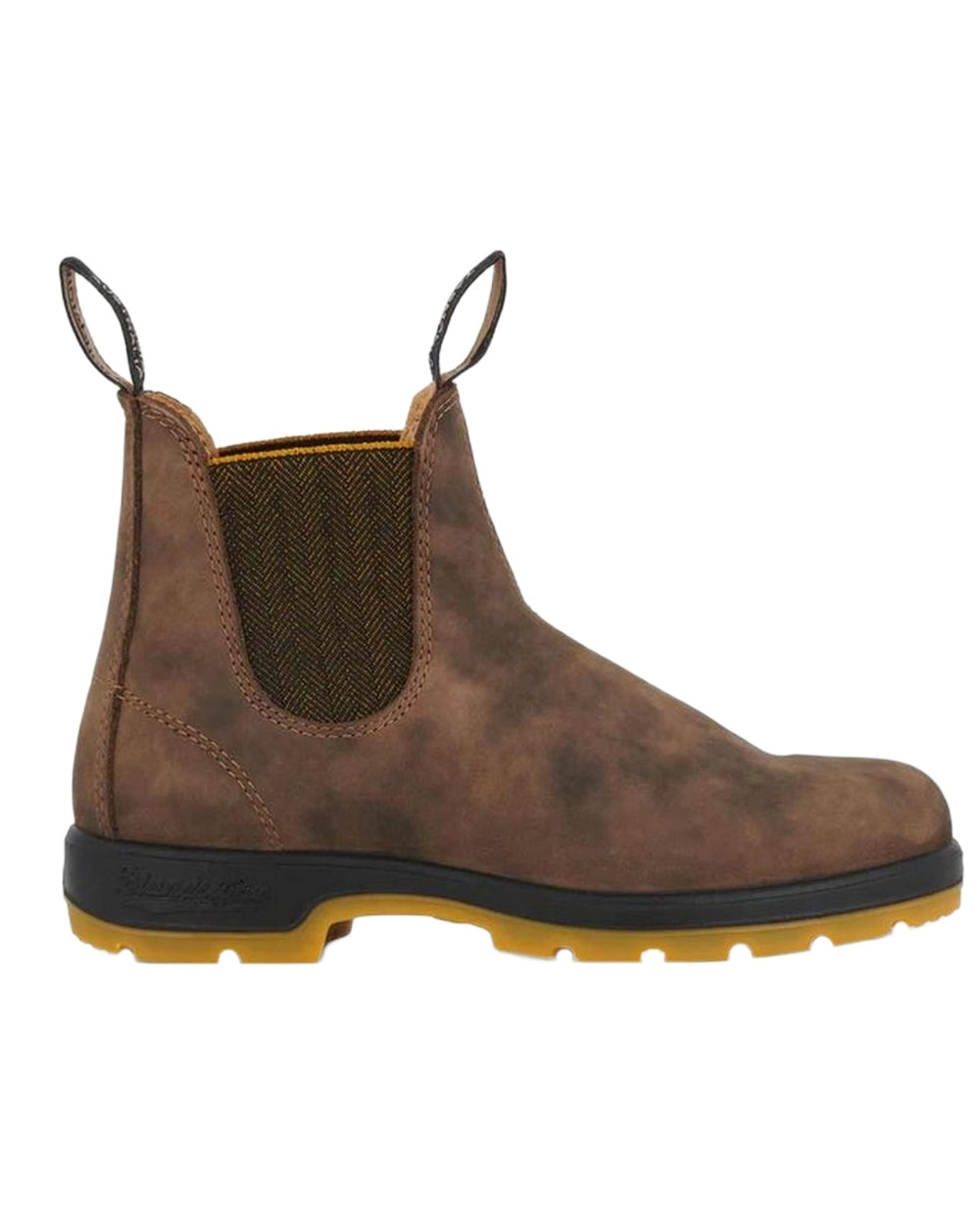 Brown Coloured Blundstone 1944 Brown Leather Chelsea Boots on White  Background
