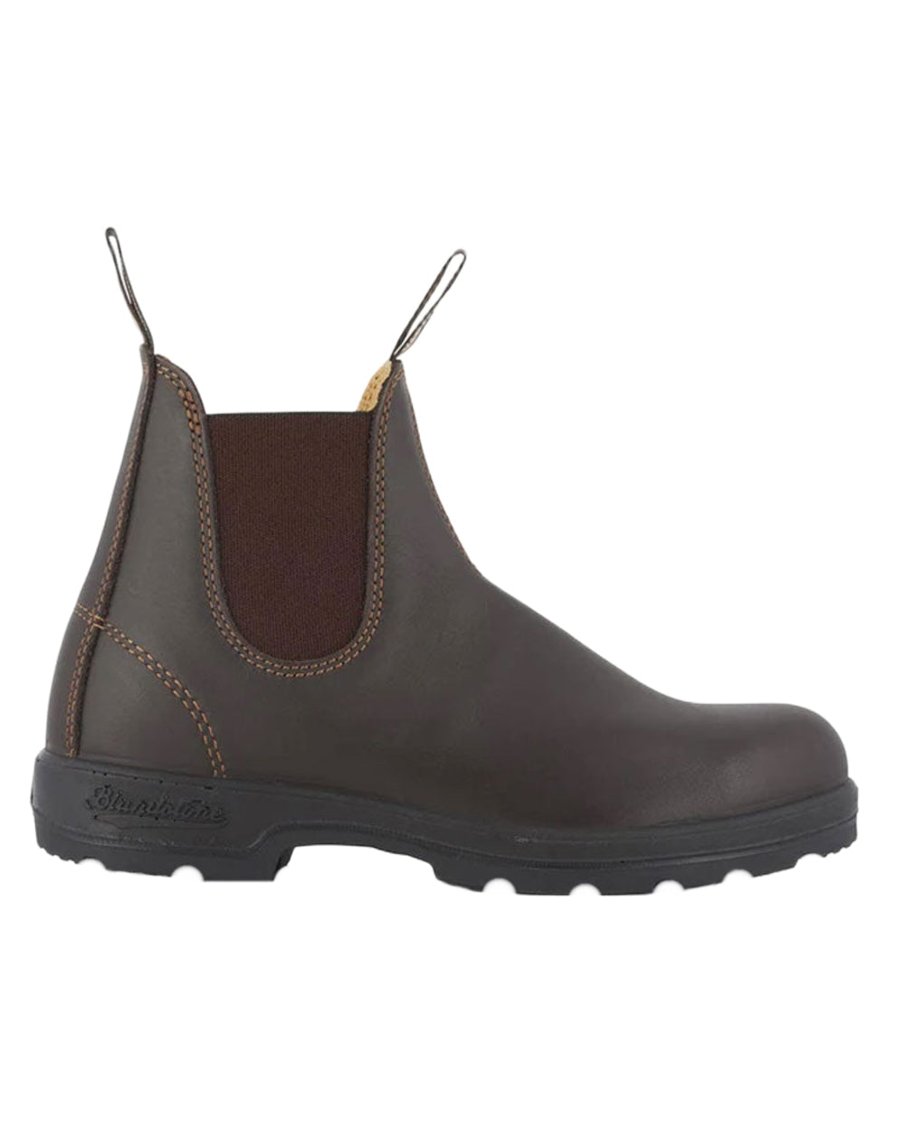 Walnut Coloured Blundstone 550 Brown Leather Chelsea Boots on White Background
